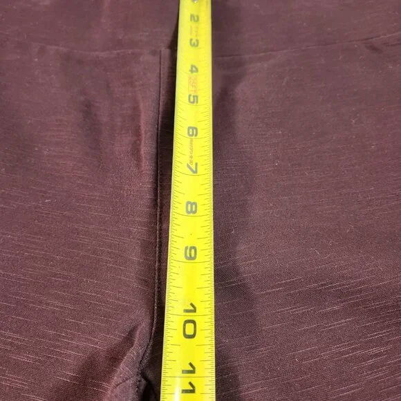 Matty M Yoga Pants Women Size M Jegging Stretch Ankle Flat Front Plum NEW FstShp - Picture 8 of 10